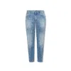 Dolce & Gabbana Cotton Denim Jeans Men In Blue