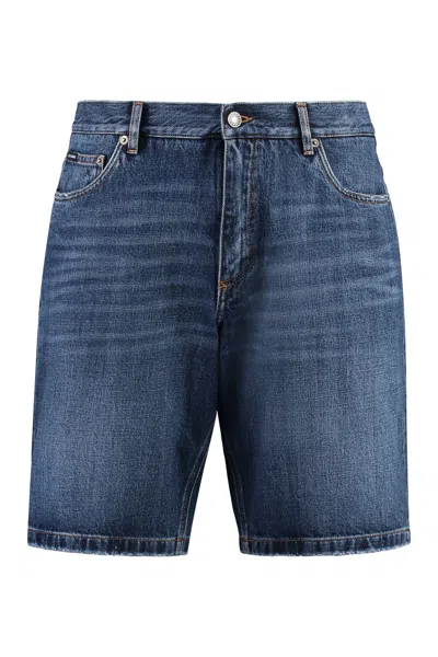 Dolce & Gabbana Denim Shorts In Navy