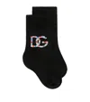 DOLCE & GABBANA COTTON DG LOGO SOCKS