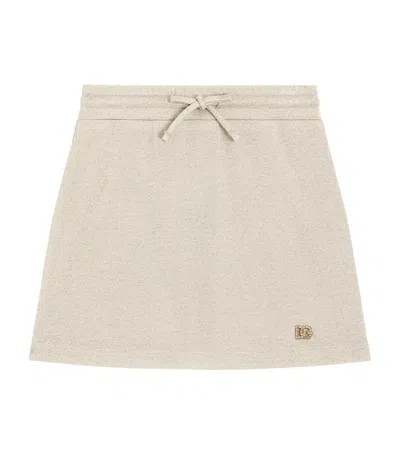 DOLCE & GABBANA COTTON DRAWSTRING SKIRT