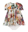 Dolce & Gabbana Cotton Dress And Bloomers Set In Multi