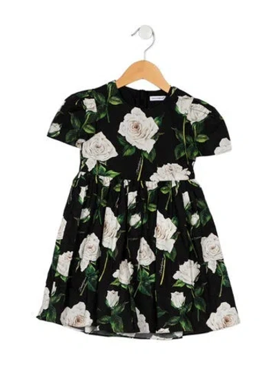 Pre-owned Dolce & Gabbana Babies' Cotton Dress In Black