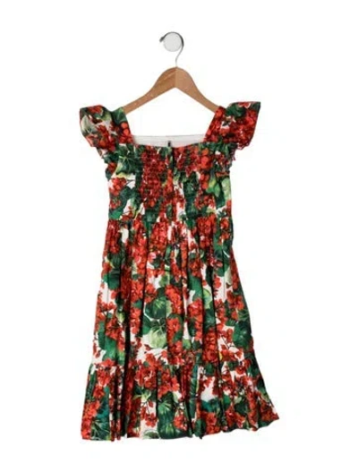 Pre-owned Dolce & Gabbana Kids' Cotton Dress In Red