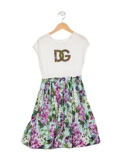 Pre-owned Dolce & Gabbana Kids' Cotton Dress In White