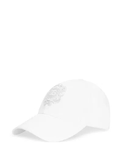 Dolce & Gabbana Cotton Drill Baseball Cap In White