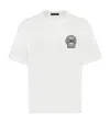 Dolce & Gabbana White T-shirt With Crew Neck And Printed Dg Logo On The Chest In Multi