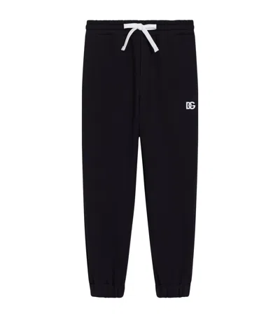 Dolce & Gabbana Kids' Cotton Fleece Logo Sweatpants