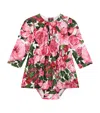Dolce & Gabbana Cotton Floral Dress And Bloomers Set