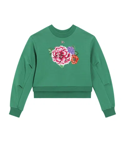 Dolce & Gabbana Kids' Cotton Floral Sweatshirt