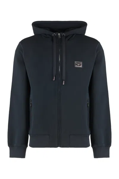 DOLCE & GABBANA DOLCE & GABBANA COTTON FULL ZIP HOODIE