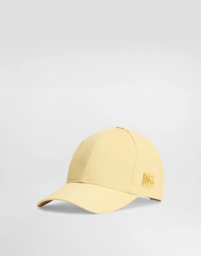 DOLCE & GABBANA COTTON GABARDINE BASEBALL CAP