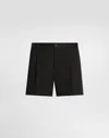 Dolce & Gabbana Sleek Designer Bermuda Cargo Shorts In Black
