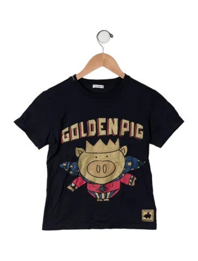 Pre-owned Dolce & Gabbana Kids' Cotton Graphic Print T Shirt In Blue