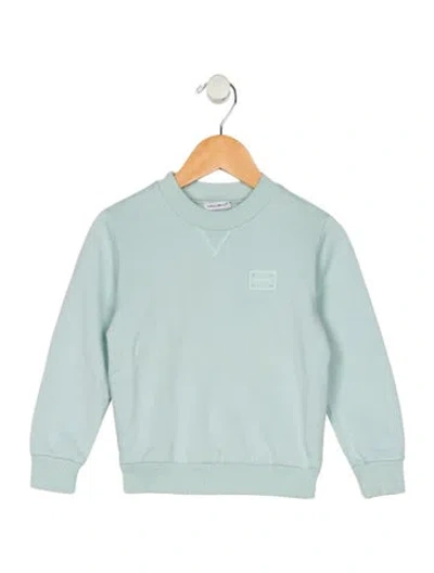 Pre-owned Dolce & Gabbana Babies' Cotton Green Long Sleeve Sweatshirt