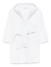 Dolce & Gabbana Cotton Hooded Coat In White