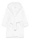 Dolce & Gabbana Cotton Hooded Coat In White