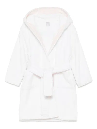 Dolce & Gabbana Kids' Cotton Hooded Coat In White