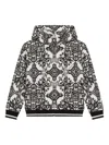 Dolce & Gabbana Majolica-print Hooded Sweatshirt With Zip