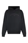 Dolce & Gabbana Cotton Sweatshirt With Frontal Logo In Black