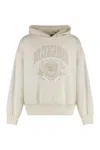 Dolce & Gabbana Beige Embroidered Hoodie In Green