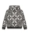 Dolce & Gabbana Majolica-print Hooded Sweatshirt With Zip In Multi