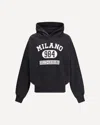 Dolce & Gabbana Cotton Hoodie With Print In Black