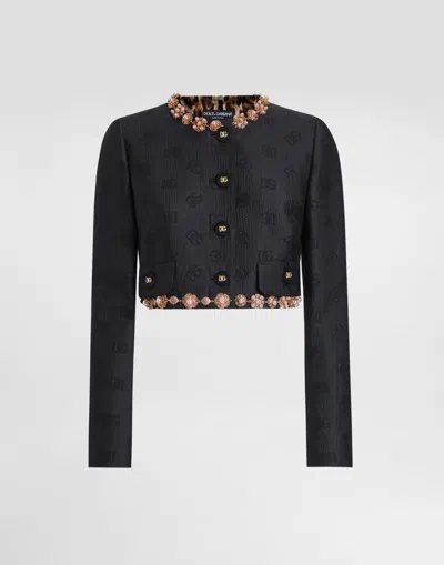 Dolce & Gabbana Cotton Jacket In Black