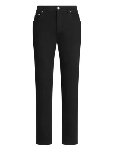 Dolce & Gabbana Elegant Black Slim Fit Denim Pants