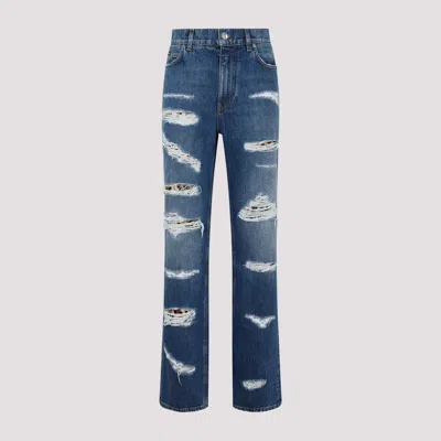 Dolce & Gabbana Cotton Jeans In Blue