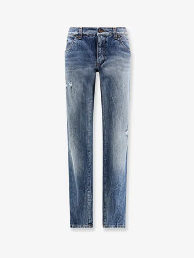 Dolce & Gabbana Cotton Jeans In Blue