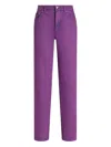 Dolce & Gabbana Five-pocket Straight Leg Jeans In Purple