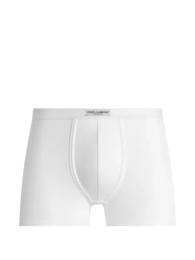Dolce & Gabbana Cotton Jersey Boxers In Transparent