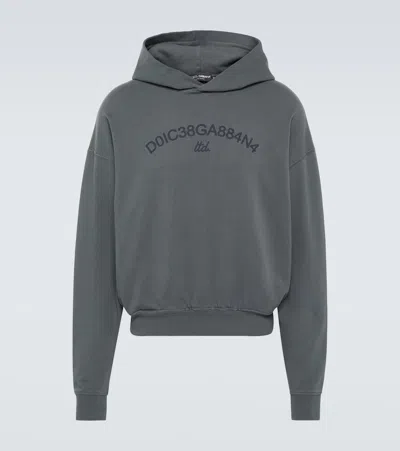 Dolce & Gabbana Man Sweatshirt Lead Size Xl Cotton In Grey