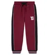 Dolce & Gabbana Cotton Jersey Sweatpants In Burgundy