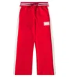 Dolce & Gabbana Cotton Jersey Sweatpants In Red