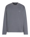 Dolce & Gabbana Cotton Sweatshirt With Logo In Gray