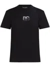 Dolce & Gabbana Jersey T Shirt With Dg Logo Embroidery In Black