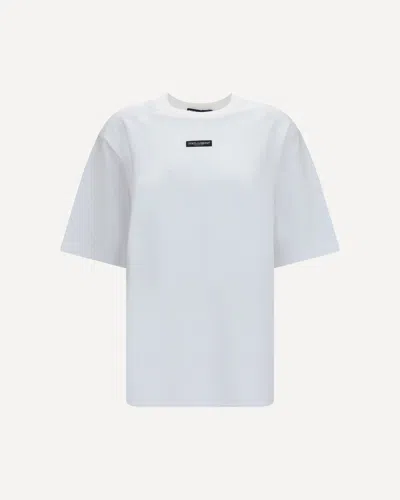 Dolce & Gabbana Cotton Jersey T-shirt In Blue