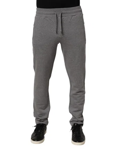 Dolce & Gabbana Gray Cotton Jogger Sweatpants Trouser Pants