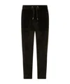 Dolce & Gabbana Logo Patch Corduroy Trousers In Black