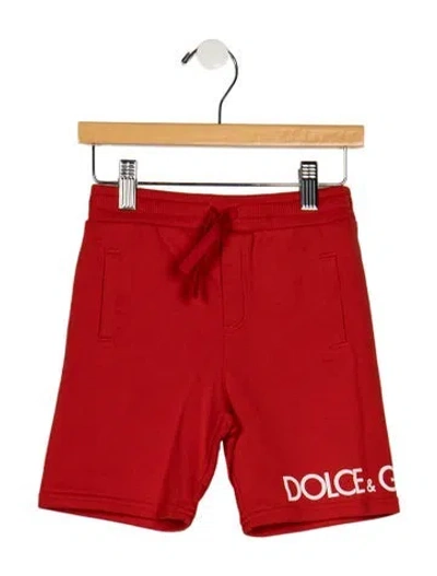Pre-owned Dolce & Gabbana Babies' Cotton Knit Pull-on Shorts In Red