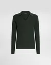 Dolce & Gabbana Cotton Knit Sweater In Green