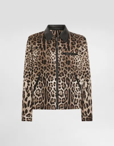 Dolce & Gabbana Cotton Leopard-print Jacket With Tag
