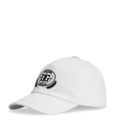 DOLCE & GABBANA COTTON LOGO BASEBALL CAP