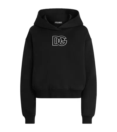 DOLCE & GABBANA COTTON LOGO HOODIE