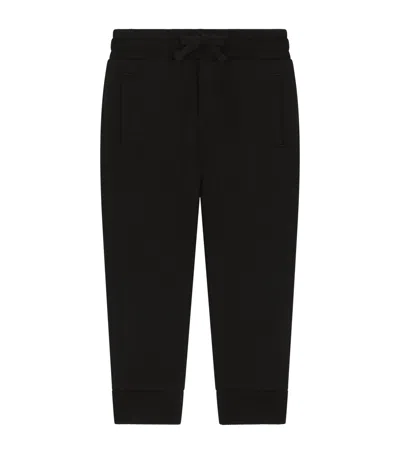 Dolce & Gabbana Kids' Cotton Logo Sweatpants In Black