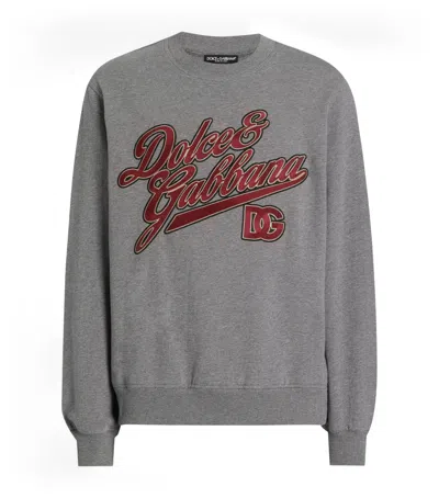 DOLCE & GABBANA COTTON GRAPHIC SWEATSHIRT