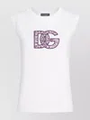 Dolce & Gabbana Cotton Logo T-shirt Cap Sleeves In White