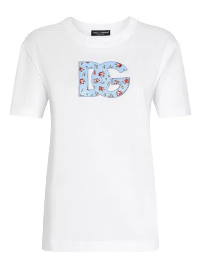 Dolce & Gabbana Cotton Logo T-shirt In White