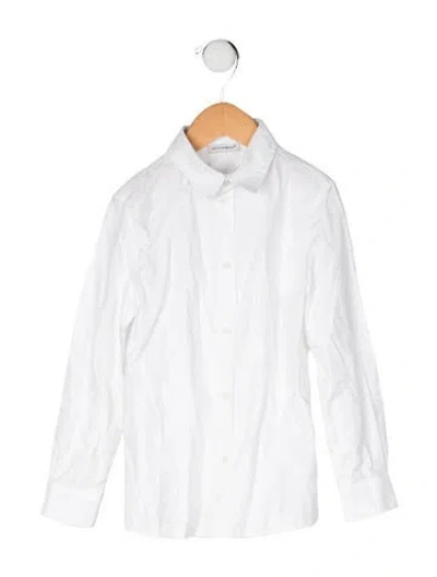 Pre-owned Dolce & Gabbana Babies' Cotton Long Sleeve Shirt In White